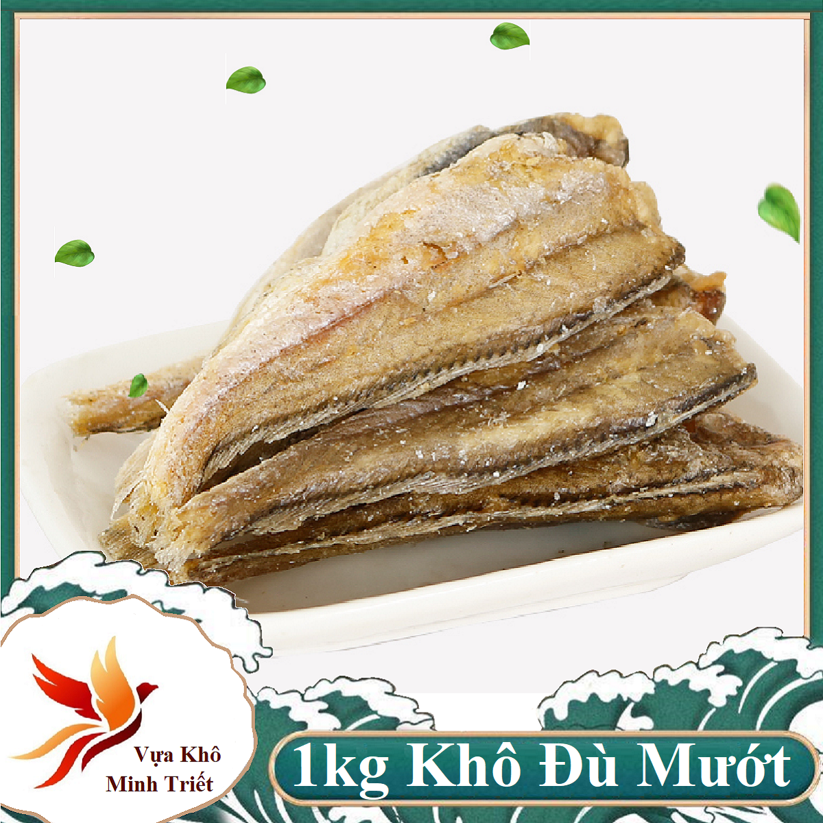1kg khô cá đù mướt con màu trắng vị mặn vừa ăn cơm canh- vựa khô minh triết