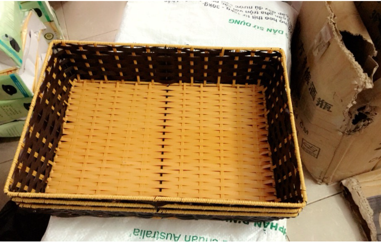 khay nhựa giả mây 30x40