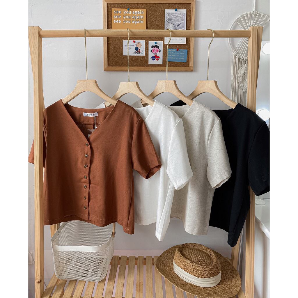 Áo Sơ Mi Nữ Công Sở Tay Cộc [nana store]