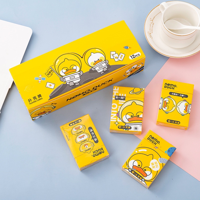 Set Bánh  Hoạt Hình Dễ Thương Vịt Vàng
