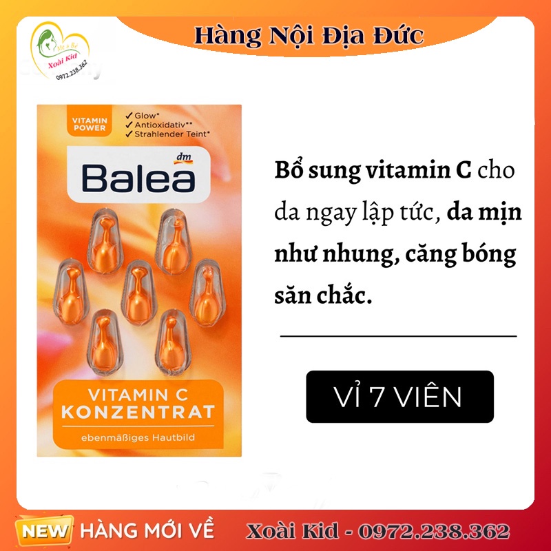 Viên nang dưỡng da Balea Đức