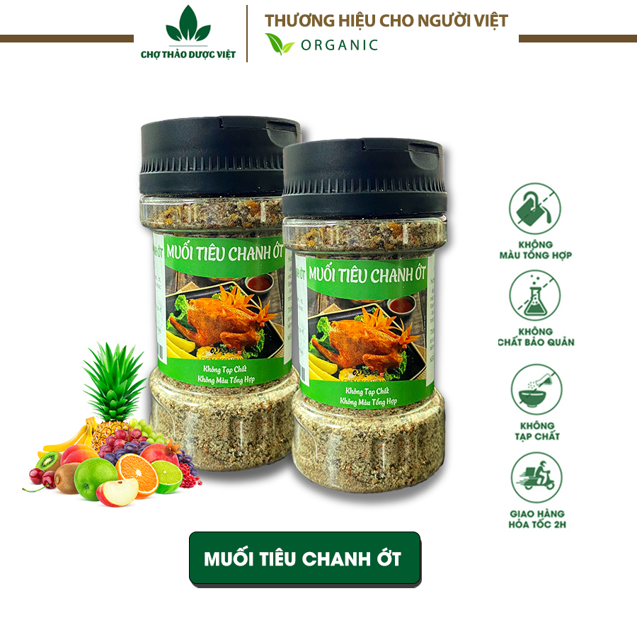 Muối tiêu chanh ớt, đặc biệt cay thơm, muối chấm hoa quả và tổng hợp các loại muối