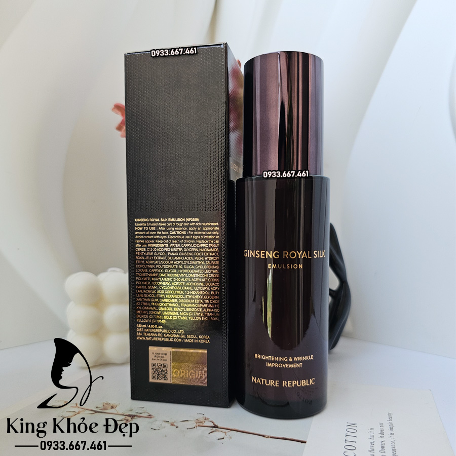 [HCM]Sữa Dưỡng Nature Republic Ginseng Royal Silk Emulsion