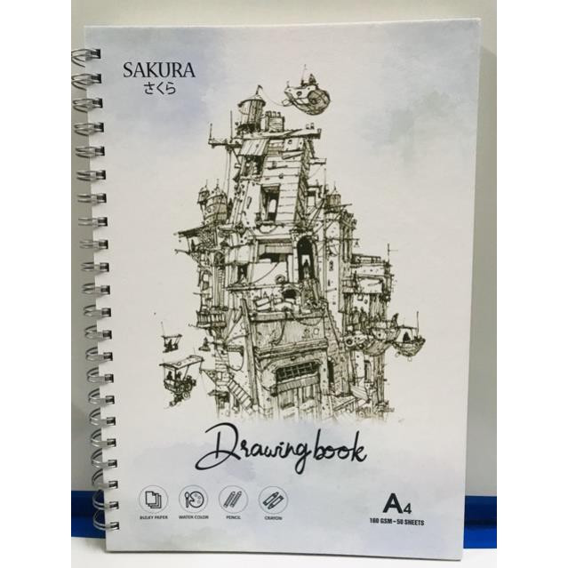 Sổ vẽ Sakura A6/A5/A4/B4/A3 160gsm