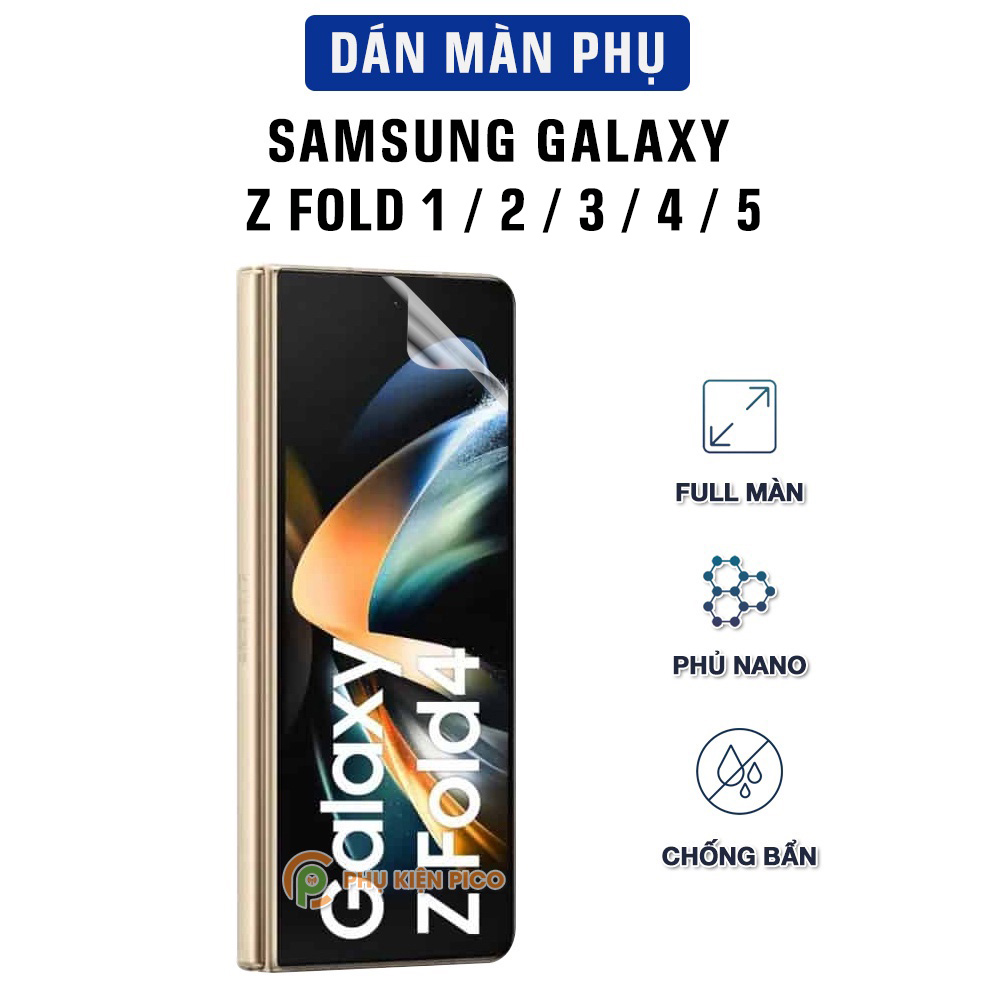 Dán màn hình ngoài Samsung Fold / Fold 4 / Z Fold 5 full màn dẻo trong suốt PPF tự phục hồi vết xước - Dán màn hình Samsung Galaxy Z Fold 3