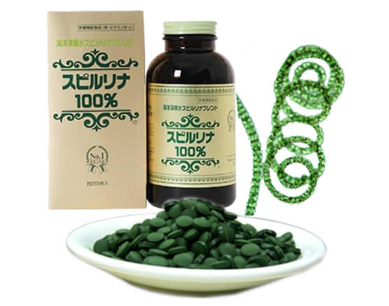 Tảo xoắn spirulin.a tao xoan spirulin.a xuất xứ Nhật Bản 2200 viên