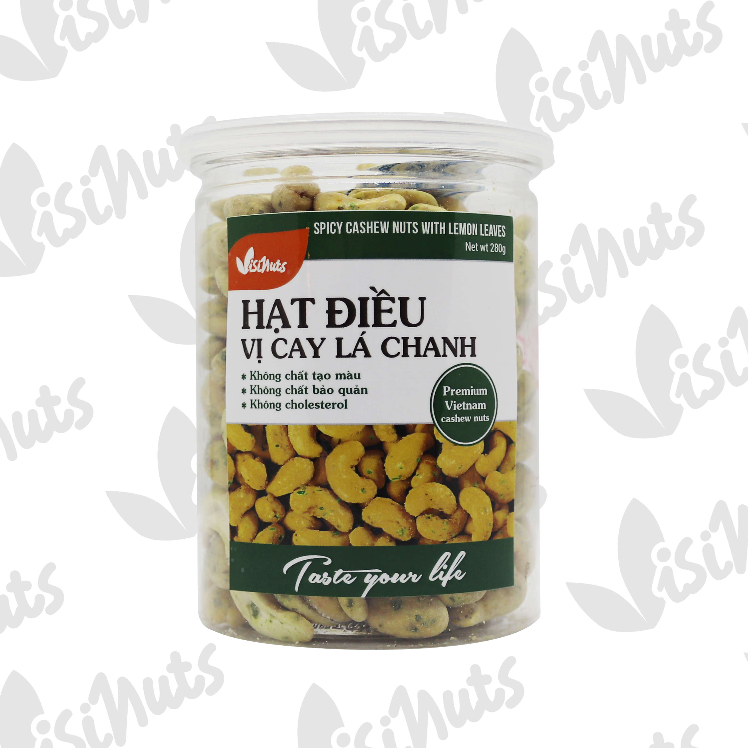 HẠT ĐIỀU VISINUTS VỊ CAY LÁ CHANH 200GR
