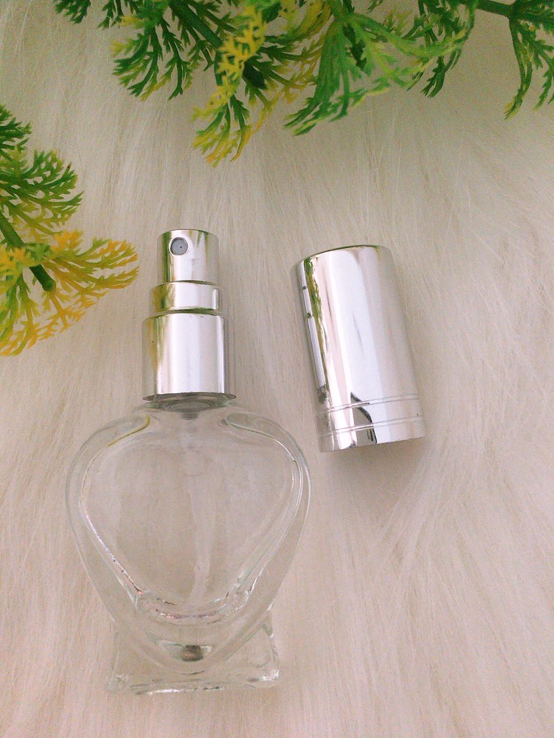 COMBO 30 CHAI CHIẾT - ĐỰNG NƯỚC HOA HÌNH TRÁI TIM 10ML