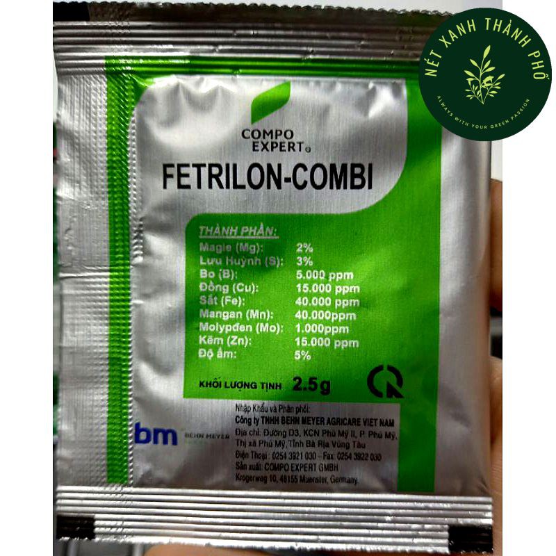 [GIAO HÀNG 2 GIỜ] Phân Bón Lá Vi Lượng Fetrilon Combi (2,5gr)