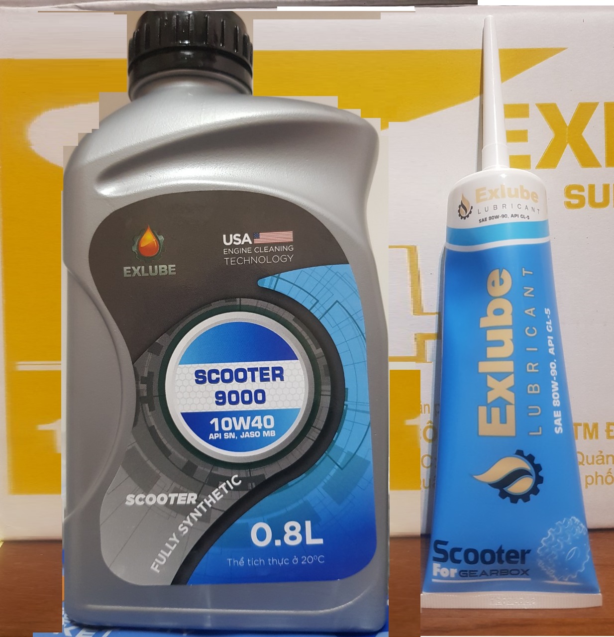 [Free ship]Nhớt Ex.lube ultra 10W40 cho xe tay ga chai 800ml dầu nhớt tổng hợp 100%, nhớt ex.lube scooter Fully 10W40 800ml mua kem nhớt hộp số Ex.lube giá hấp dẫn-
