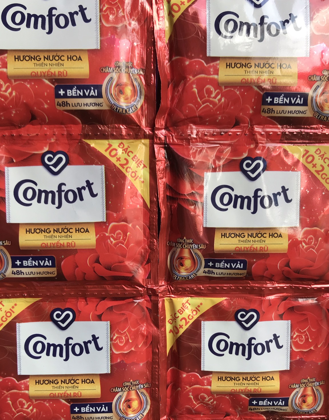 Nước xả Comfor dây 10 gói các mùi