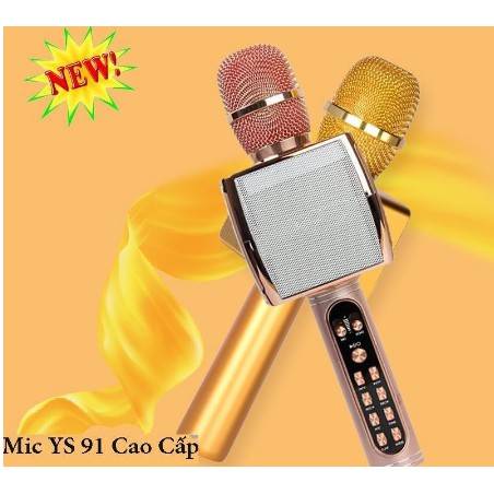 MIC KARAOKE BLUETOOTH YS 91- HÀNG - BẮT GIỌNG TỐT-