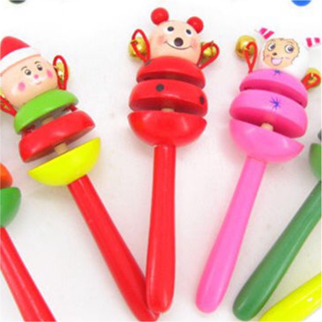 Lục lạc gỗ 3 tầng hình thú