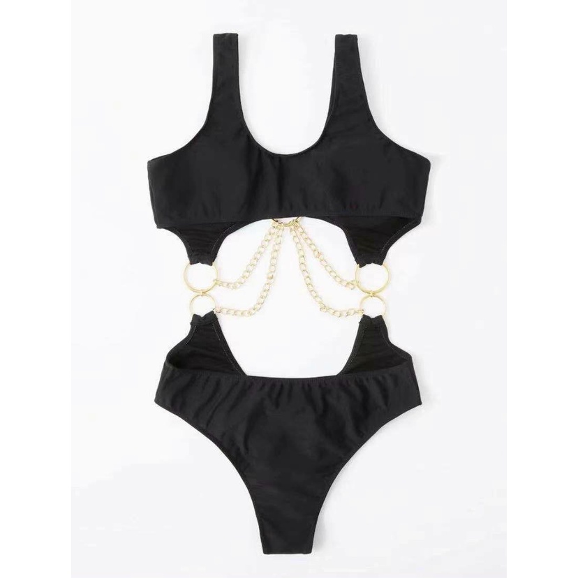 Bikini liền thân phối xích sexy