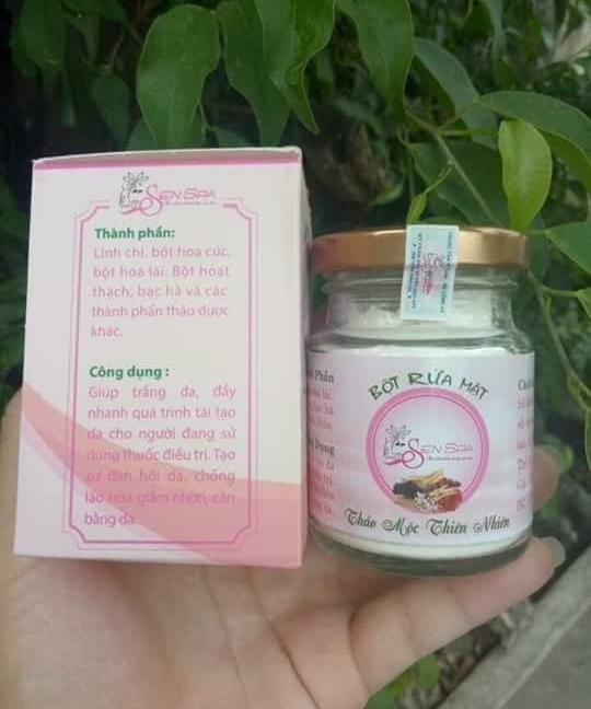 Bột rửa mặt Sen Spa