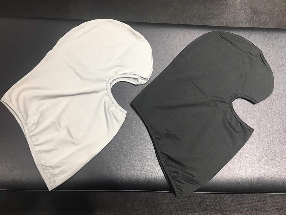 COMBO 2 KHĂN TRÙM ĐẦU NINJA 2 MÀU XÁM & ĐEN