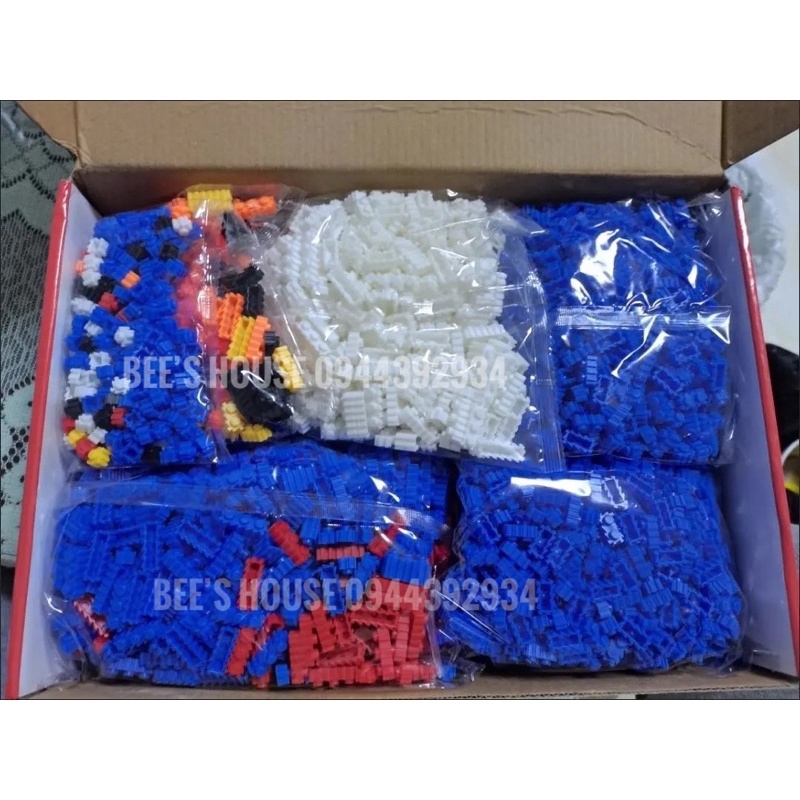 Mô hình lego Khối Lego Đồ chơi giáo dục trẻ em✓┅☞  Lego doremon - Đồ chơi xếp hình lắp ráp mèo máy doraemon siêu to nano block