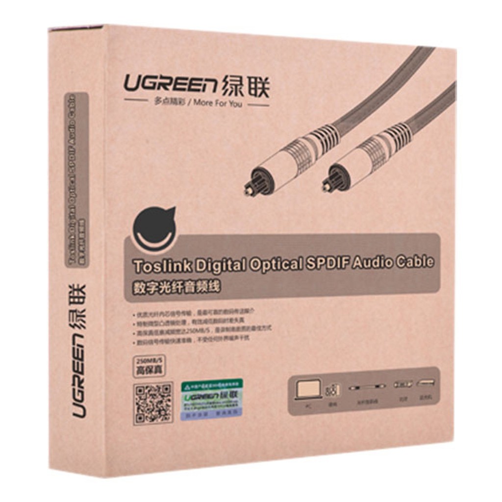 Cáp Audio Quang (Toslink, Optical) 3M  Ugreen 10541.