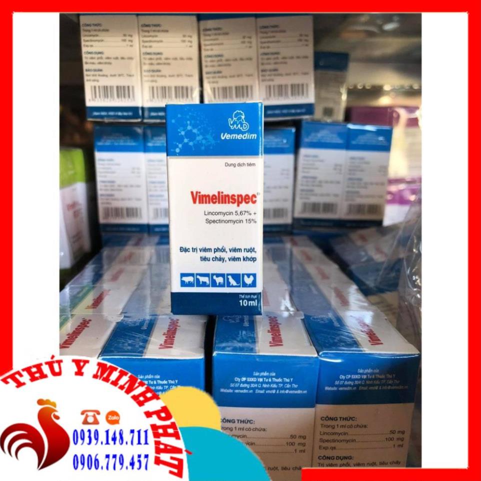 Vime linspec 10ml - Viêm phổi, viêm ruột, tiêu chảy, viêm khớp