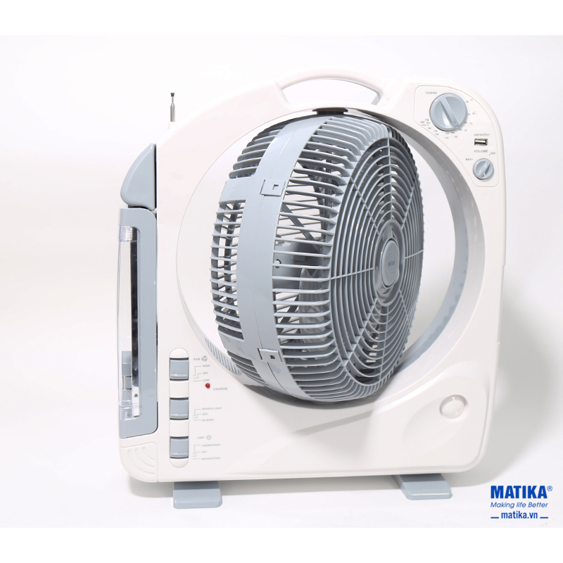 Quạt sạc điện MATIKA MTK-6315 4IN1