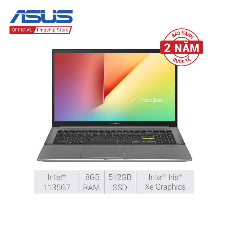 Laptop Asus VivoBook S533EA-BN293T i5 1135G7/8GB/512GB M.2 NVMe™ PCIe® 3.0 SSD/Intel® Iris Xe Graphics/Win10