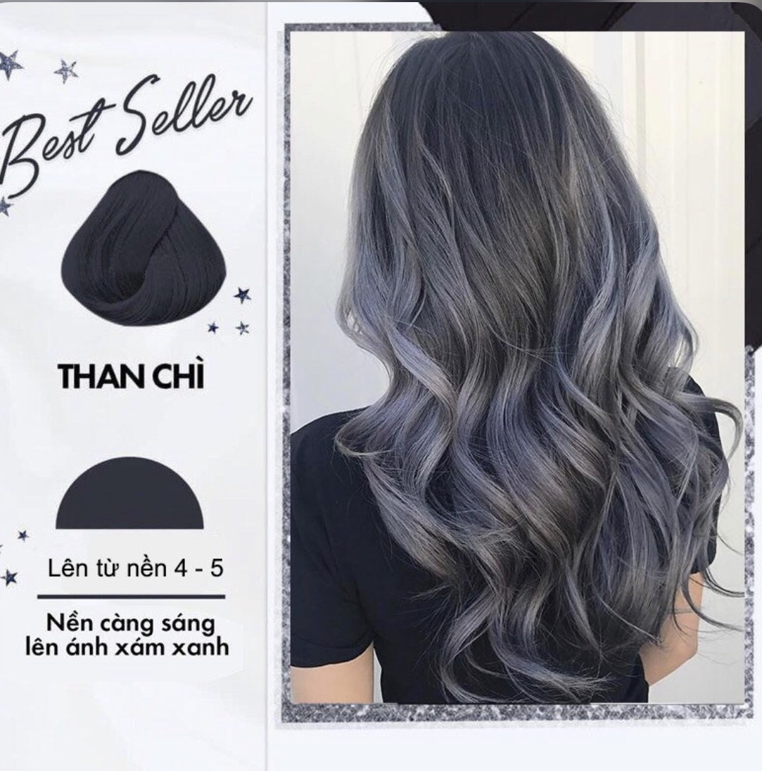 Thuốc nhuộm tóc màu than chì