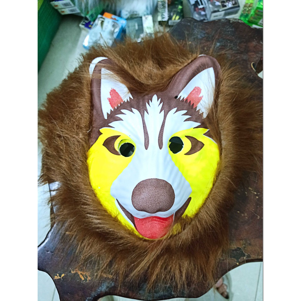 Mặt nạ hóa trang hình KHỈ ĐỘT ĐEN cho bé chơi trung thu,halloween,lễ hội,cosplay