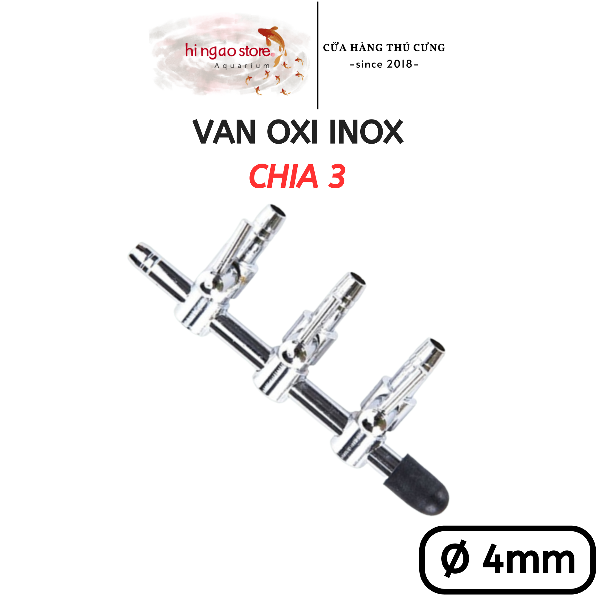Van Inox điều chỉnh tăng giảm (2) - Phụ kiện cá cảnh | Hingaostore.