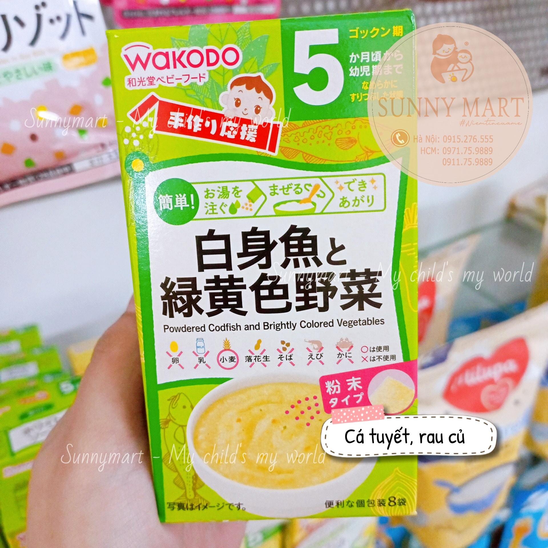 Bột Ăn Dặm - Dashi - Sốt Wakodo Cho Bé Từ 5m+ 7m+