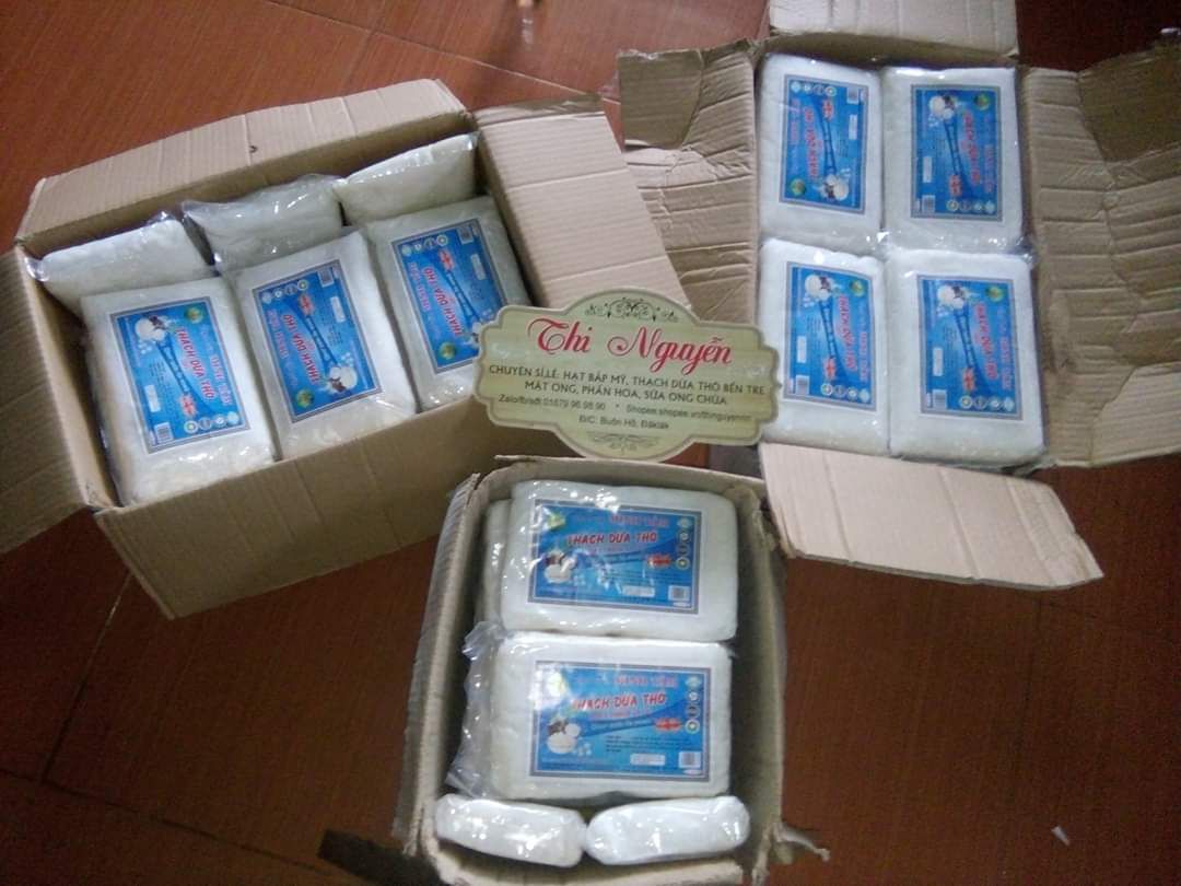 500gr Thạch Dừa Thô Minh Tâm (tặng kèm hương)