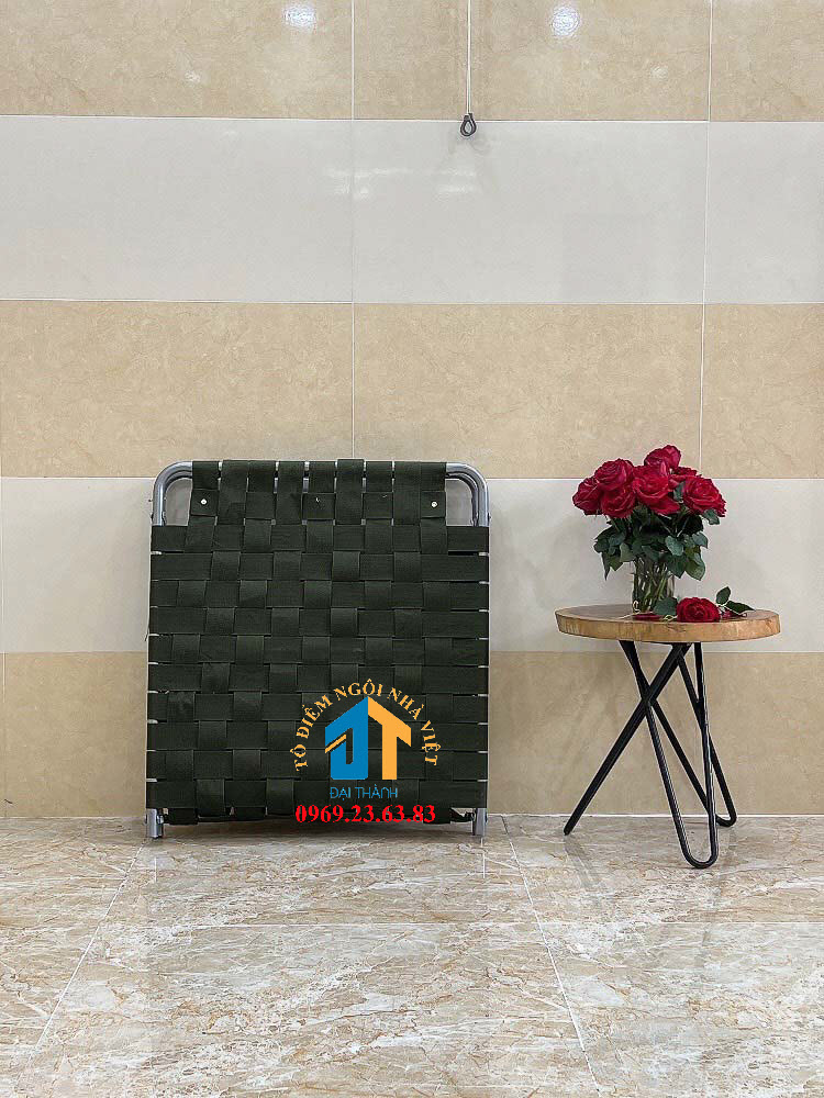 Giường  xếp vải dù khung sắt cỡ lớn ĐẠI THÀNH