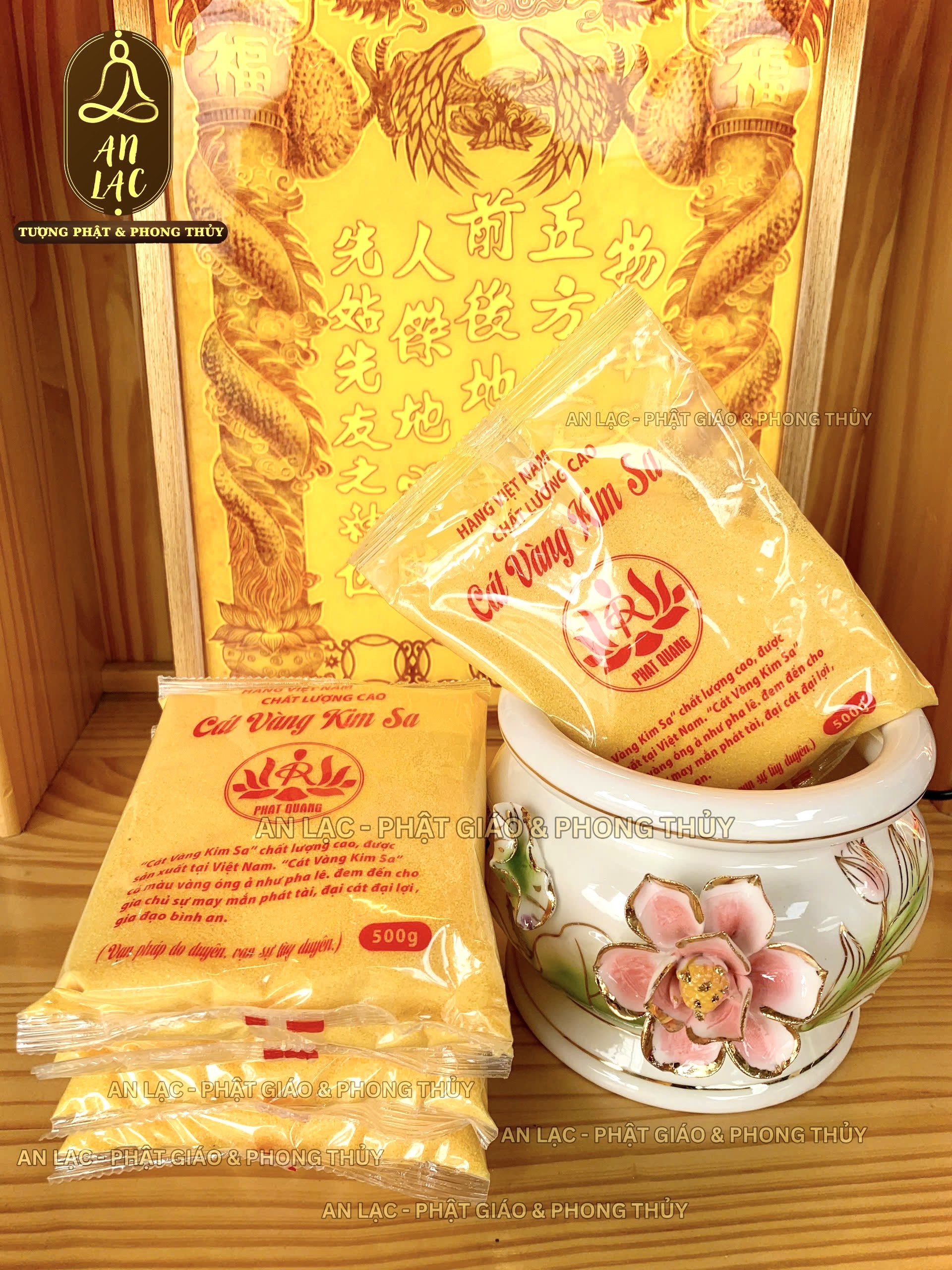 CÁT KIM SA ĐỂ LƯ HƯƠNG 500G/GÓI