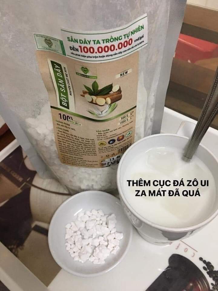[HCM]BỘT SẮN DÂY TƯƠI SẠCH NGUYÊN CHẤT MẸ KEN