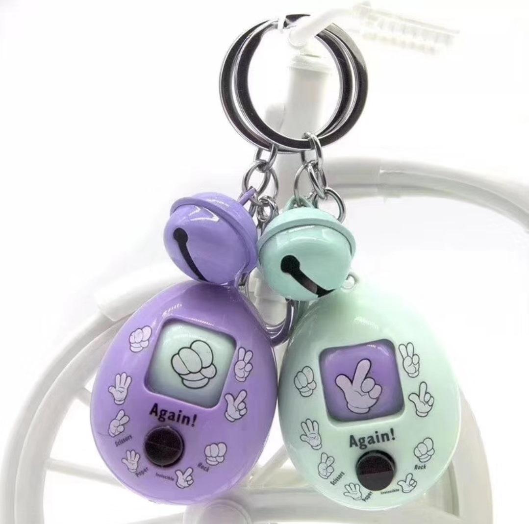 Móc khóa đồ chơi kéo búa bao kèm chuông - 7944