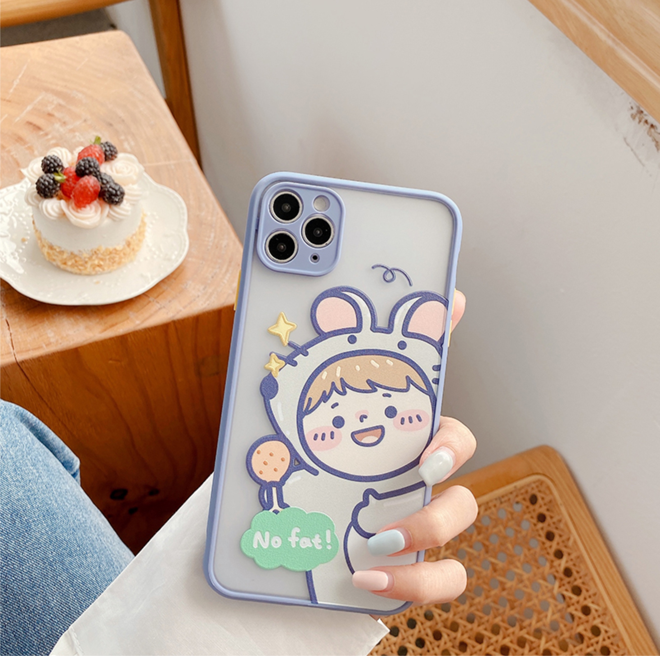 Ốp Lưng Nhám Chống Sock Va Đập Bảo Vệ Camera Frog x Mouse