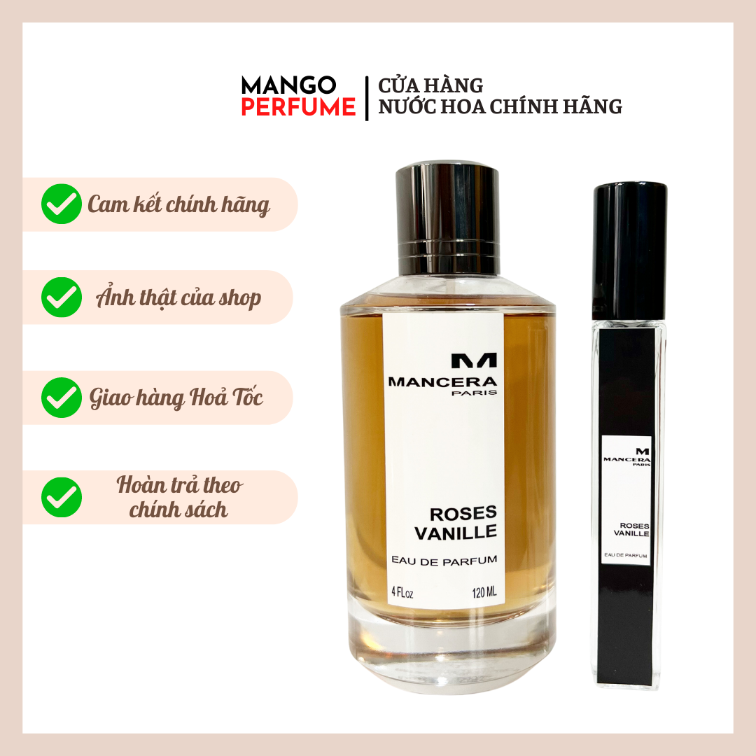 [CHÍNH HÃNG] Nước hoa chiết Nam Mancera Roses Vanille EDP
