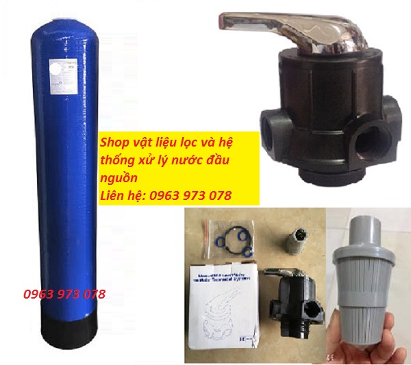 Cột lọc nước Composite 1054 kèm phụ kiện
