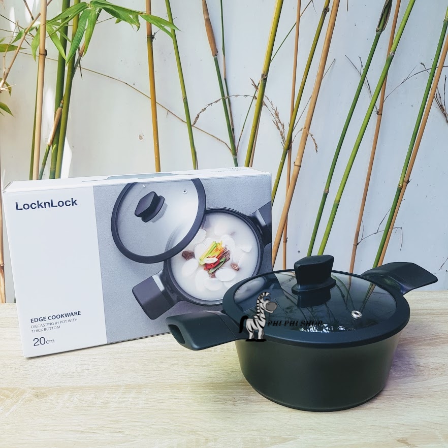 [HCM][HÀNG MỚI VỀ] Nồi chống dính Lock&Lock EDGE sử dụng bếp từ size 20CM CAC2011