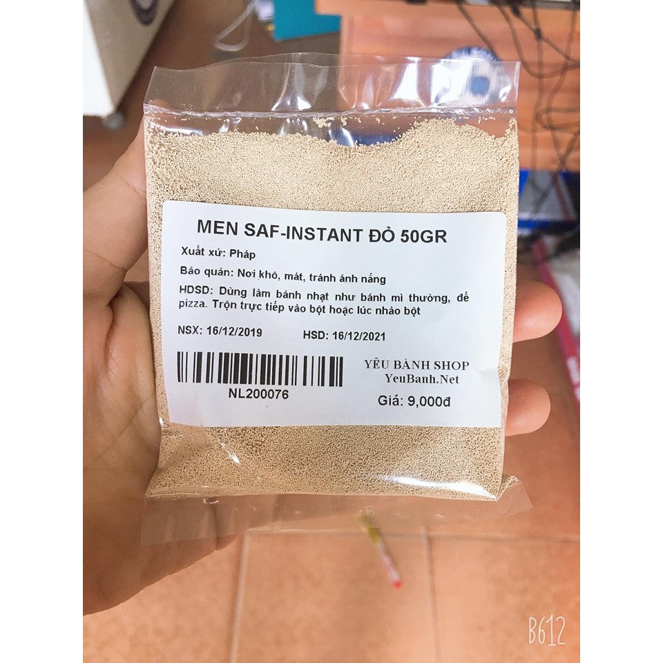 Men Khô Bánh Mì Saf-Instant Đỏ 50Gr