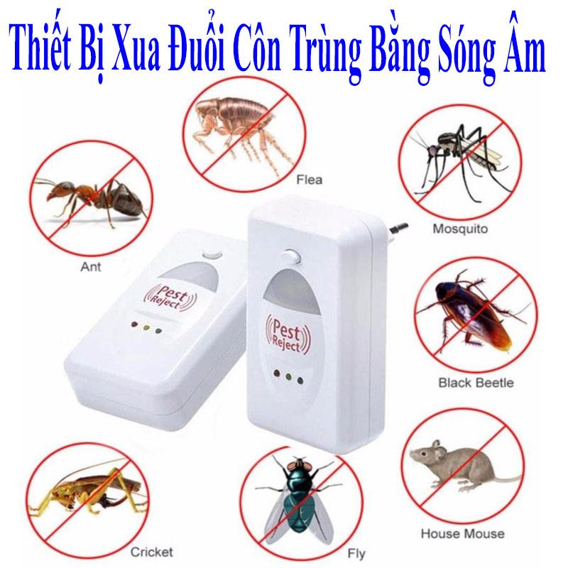 Den Chong Muoi, Thiết Bị Đuổi Muỗi, Chuột, Gián Mối Mọt Pest Reject Thế Hệ 3 Sống Âm Tần Số 0,338 Hz, Phòng ngăn Bệnh Dịch Bảo Hành Uy Tín 1 Năm Bởi Vinmark Sg Mã 668
