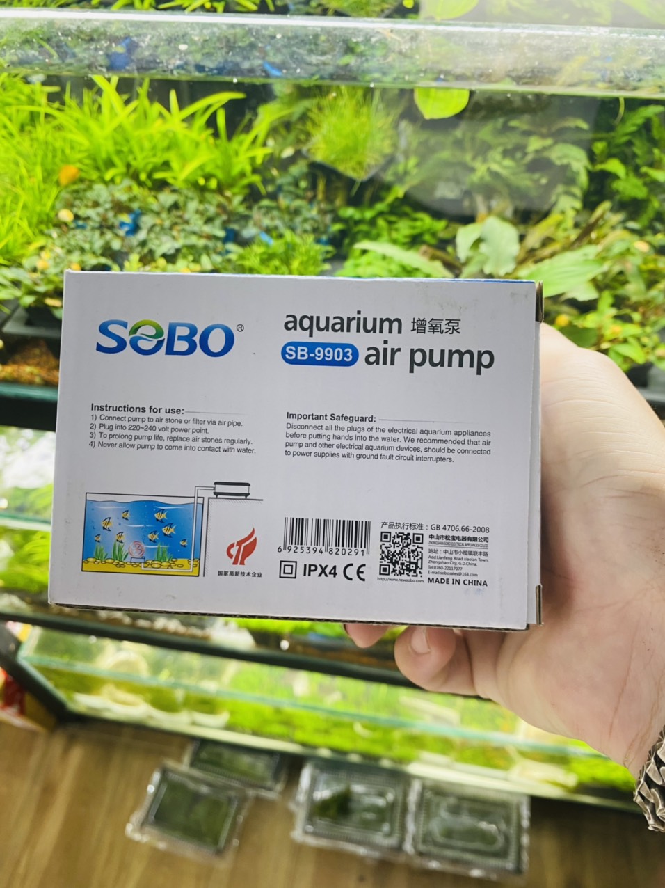 Máy Sủi Oxy sb 9903 1 vòi của SOBO