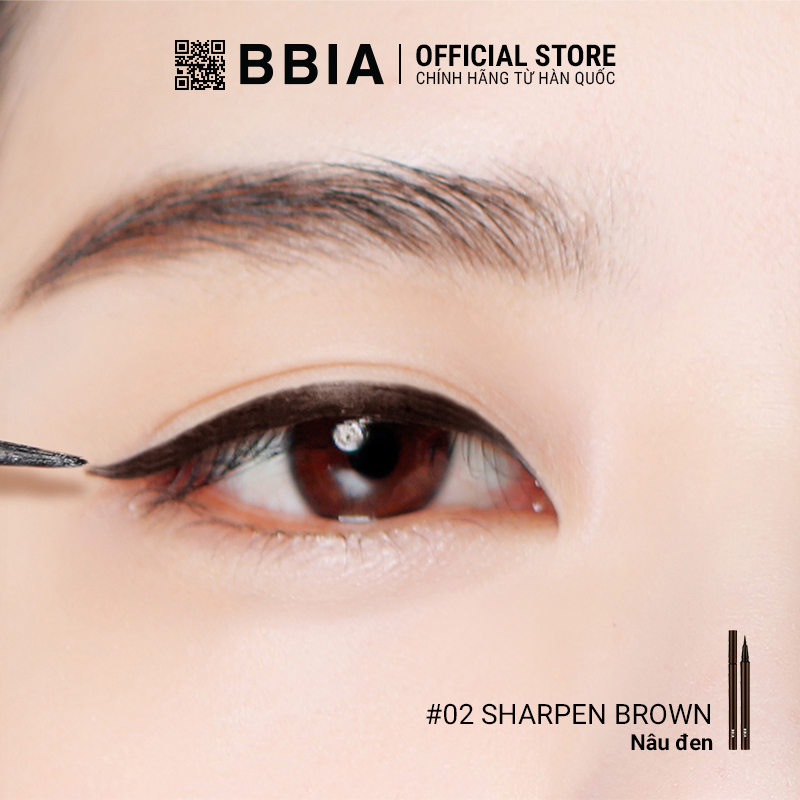 Kẻ mắt nước đều màu, chống nước, dễ tẩy trang BBIA Last Pen Eyeliner 0.6g