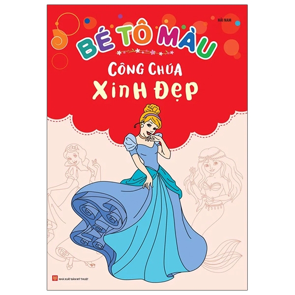 Fahasa - bé tô màu - công chúa xinh đẹp