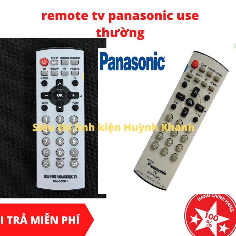 Bảng giá REMOTE TV PANASONIC USE THƯỜNG