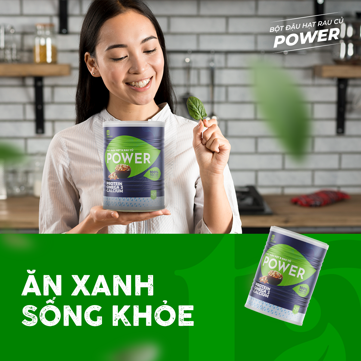 BỘT ĐẬU HẠT VÀ RAU CỦ POWER - 420g