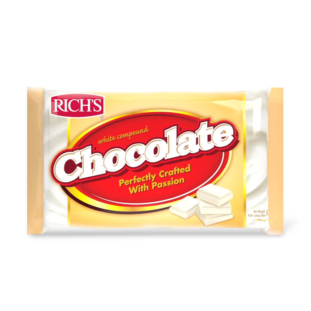 Sô-Cô-La Compound Trắng Rich's Thỏi 1Kg [16016]