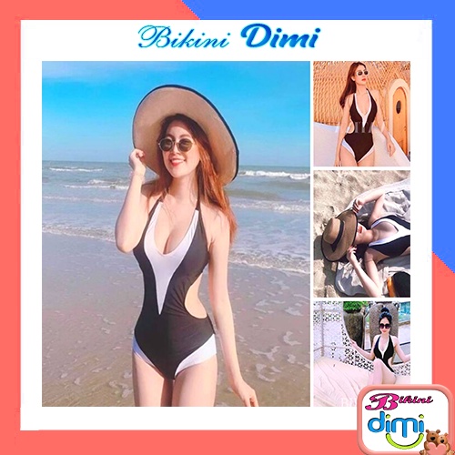 Bikini đi biển - Đồ bơi nữ 1 mảnh khoét eo hở lưng gợi cảm