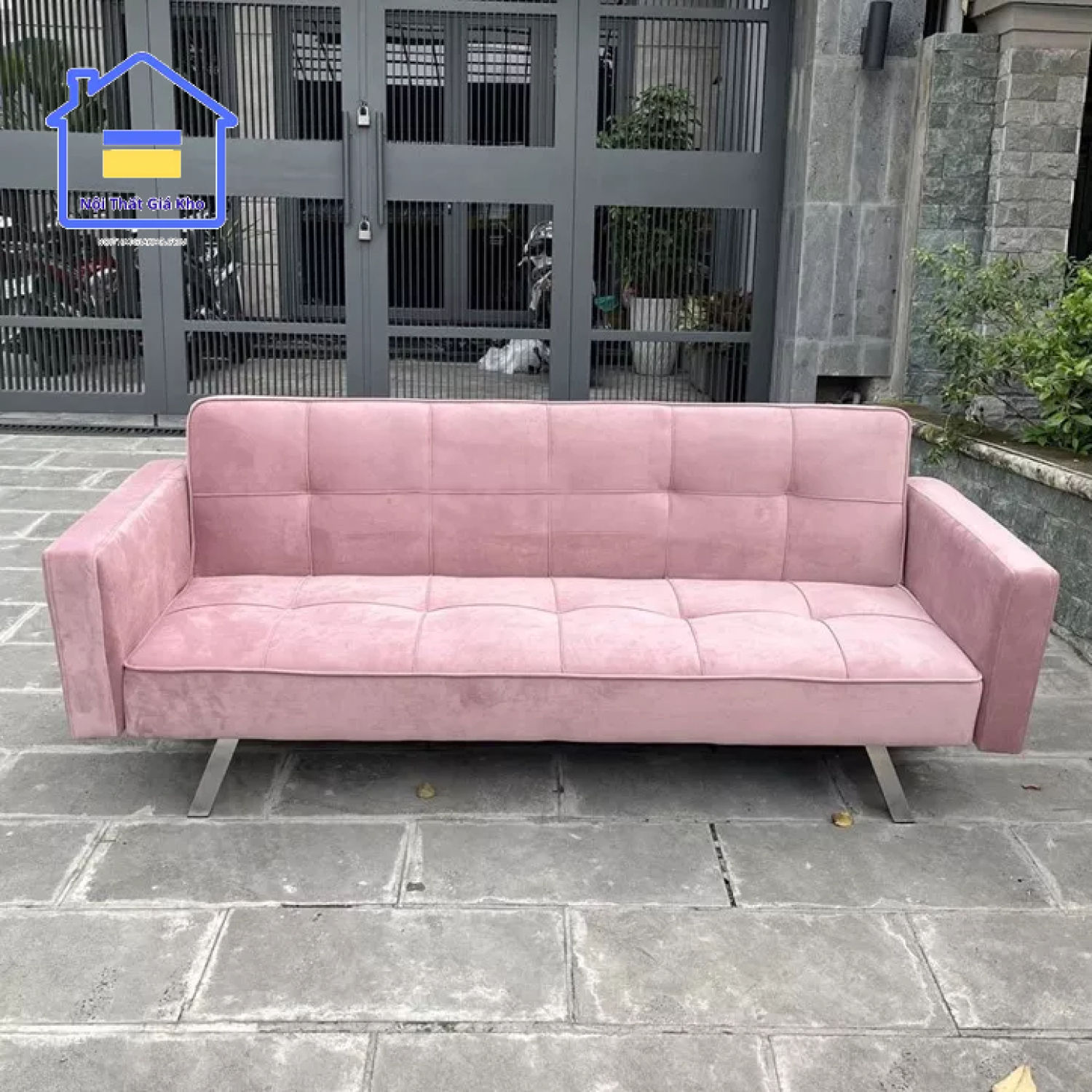 Sofa giường - sofa bed có tay kích thước sofa dài 1m9