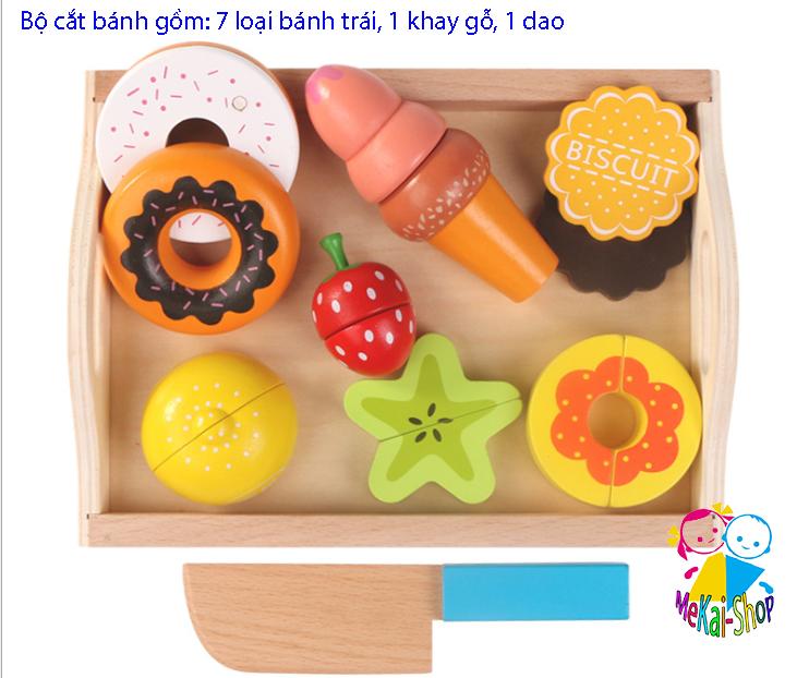 Đồ chơi Cắt hoa quả bằng gỗ