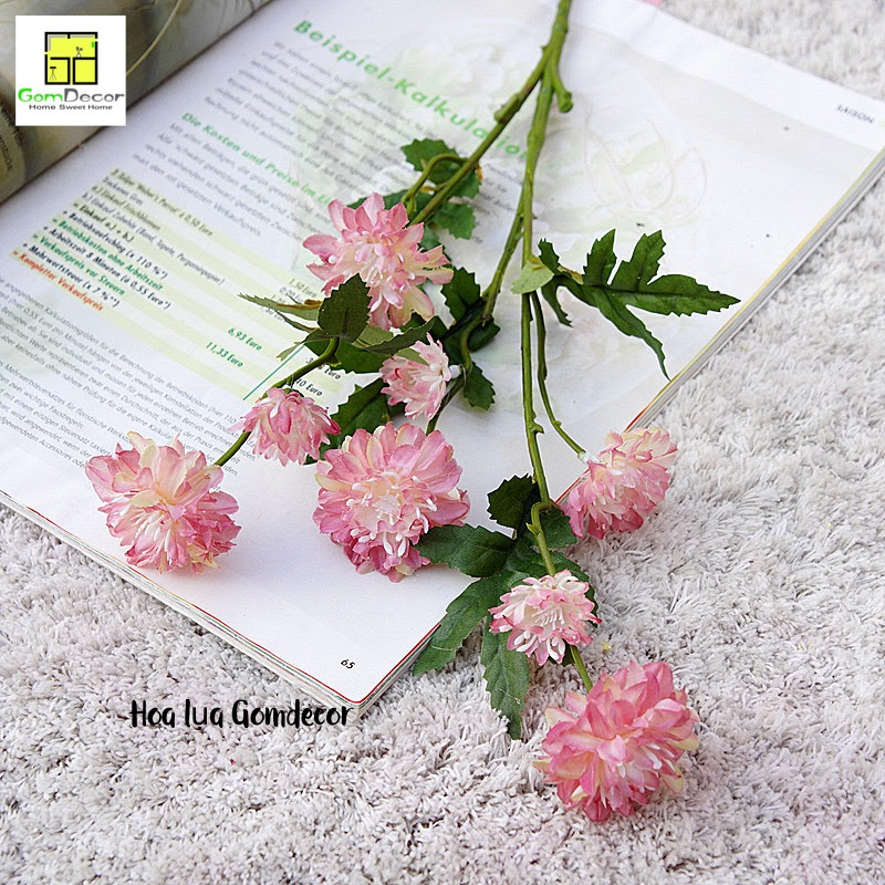 Hoa cúc bách nhật giả cúc daisy giả hoa lụa đẹp cao cấp